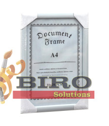 Ramă foto A4, plastic, albă